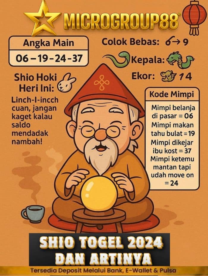 SHIO TOGEL 2024 DAN ARTINYA